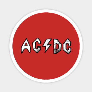 Butt-Head AC/DC Distressed - White Magnet